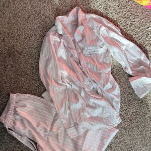 Victorias secret Striped Pink Pajamas